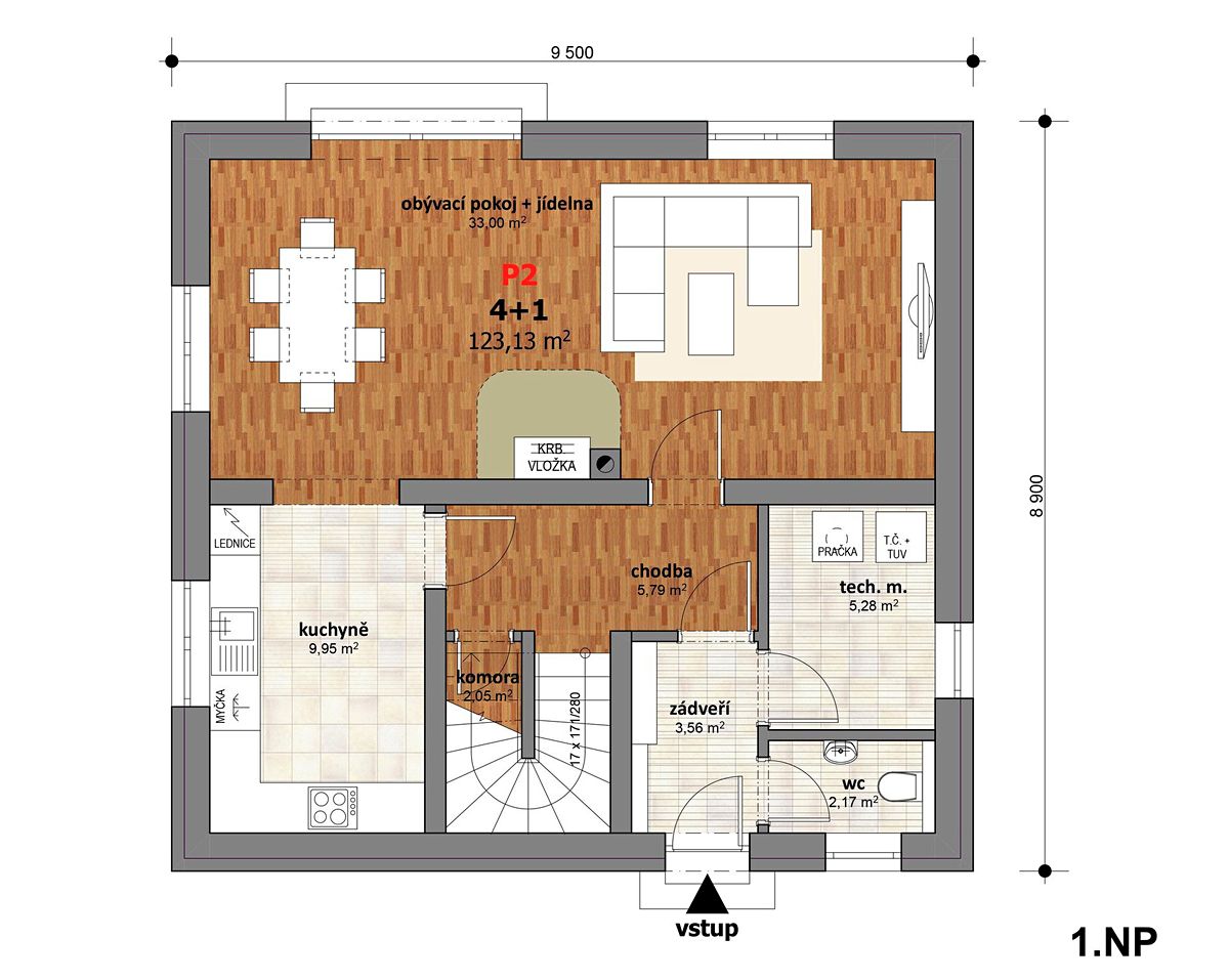 Prodej rodinného domu 123 m², pozemek 700 m² – fotografie 2