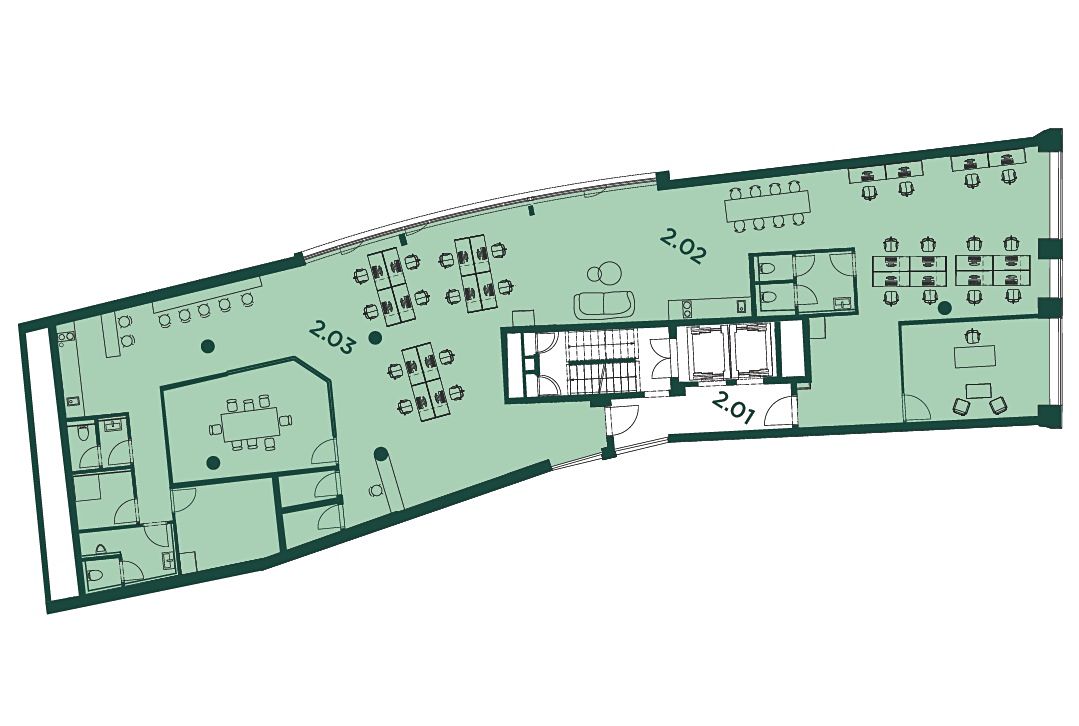 Pronájem kanceláře 622 m² – fotografie 4