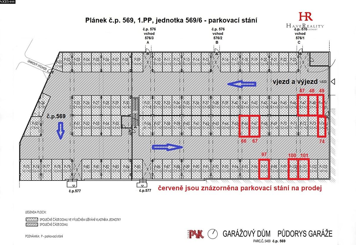 Prodej garážového stání 13 m² – fotografie 4