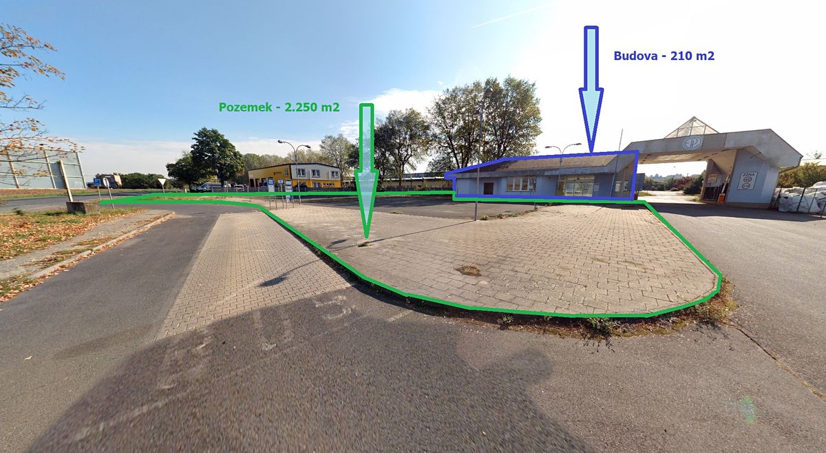 Pronájem komerčního pozemku 2250 m², Louny – fotka 1 z 3
