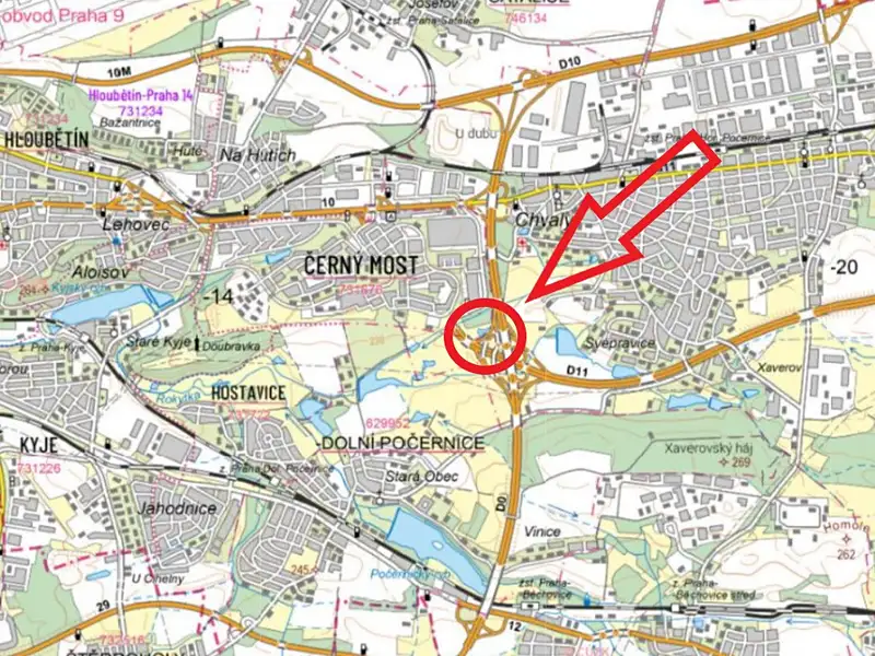 Prodej pole 4457 m², Praha – náhled fotky 3