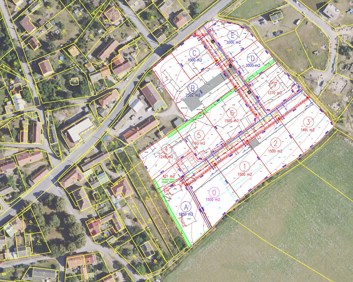 Prodej stavebního pozemku 1500 m²