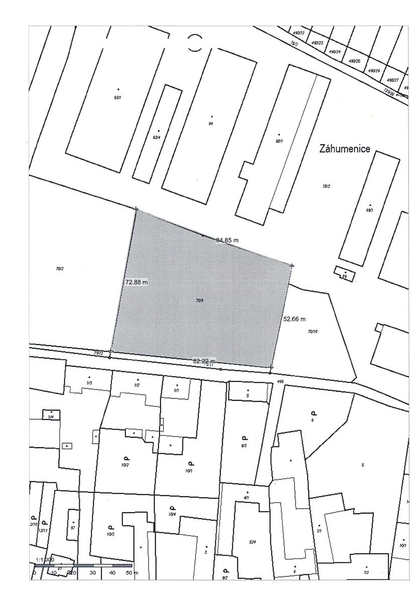 Prodej stavebního pozemku 5218 m²