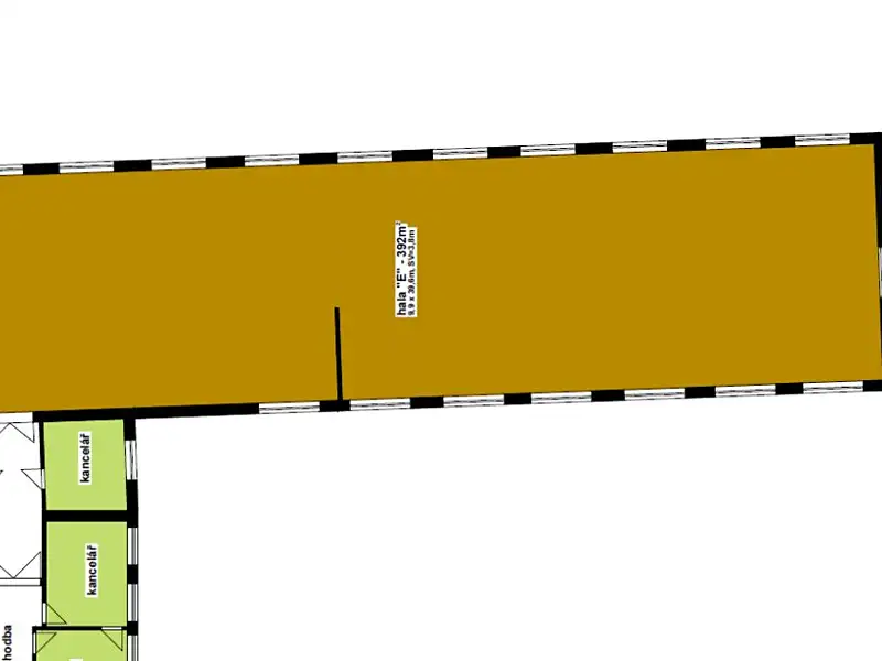 Pronájem výrobní haly, prostoru 390 m², Cheb – náhled fotky 2