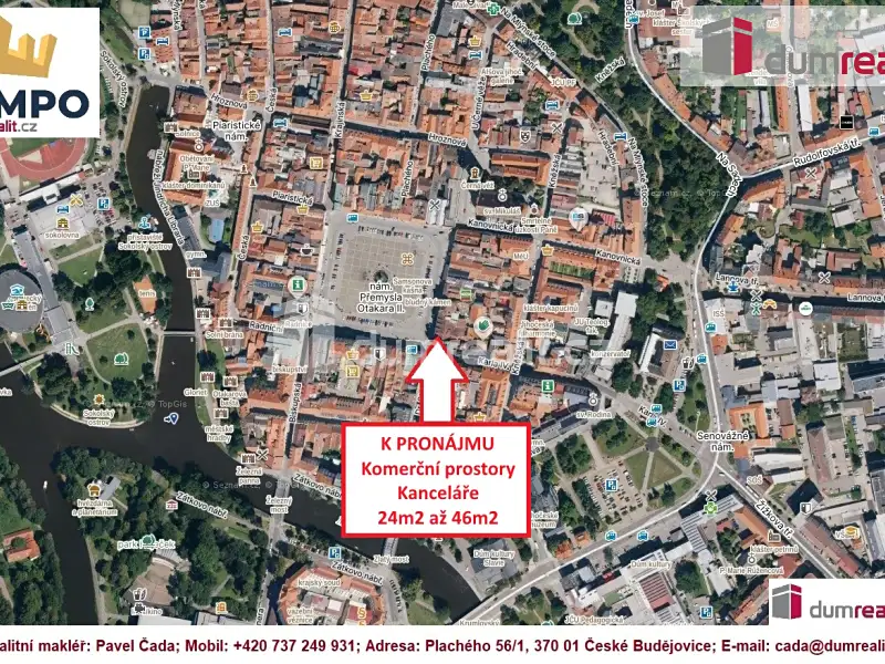 Pronájem kanceláře 24 m², České Budějovice – náhled fotky 3