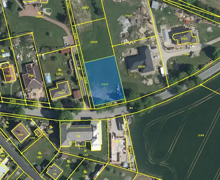 Prodej stavebního pozemku 1100 m², Větrný Jeníkov – náhled fotky 1
