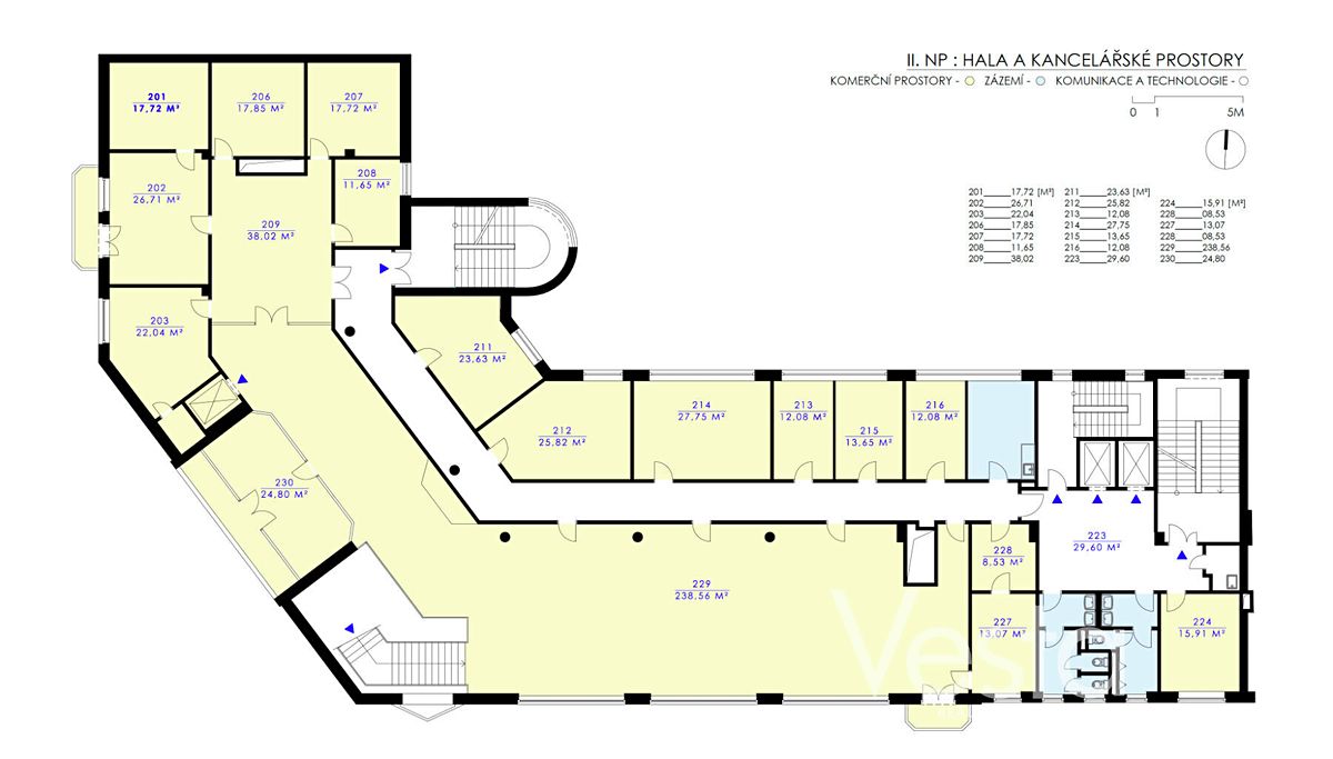 Pronájem kanceláře 800 m² – fotografie 3
