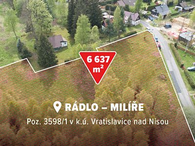 Prodej stavebního pozemku 6637 m²