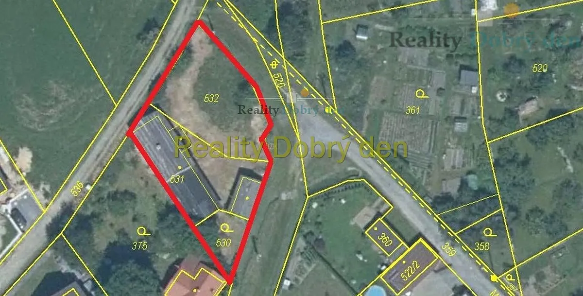 Prodej stavebního pozemku 863 m²