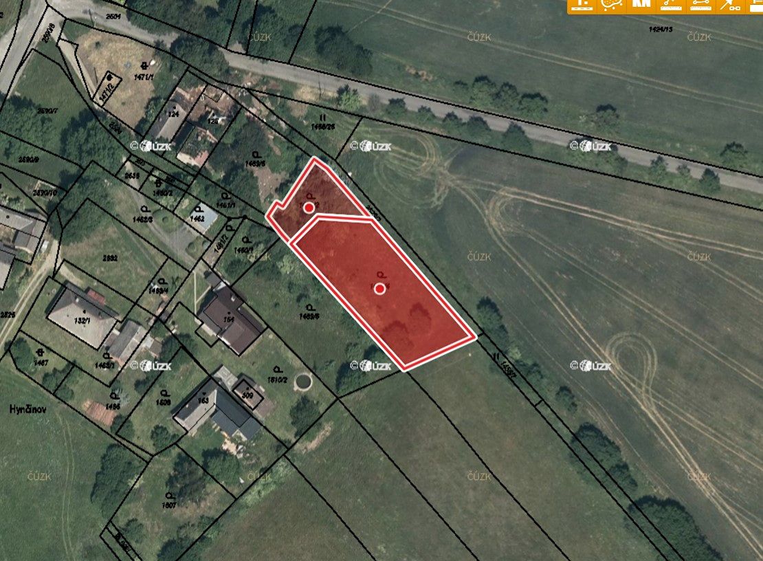 Prodej stavebního pozemku 1406 m² – fotografie 2