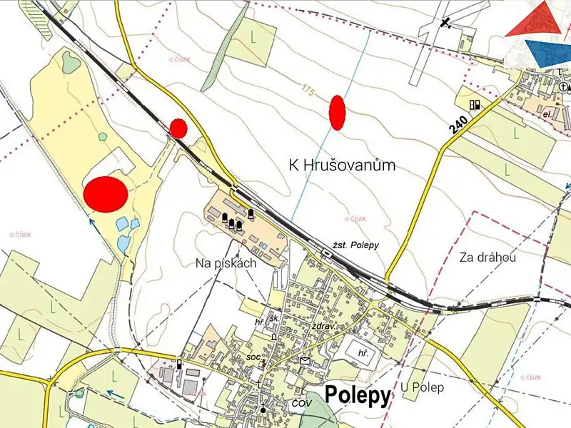 Prodej pole 99692 m², Polepy – náhled fotky 2