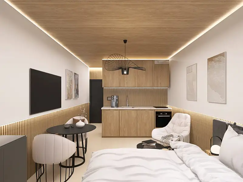 Prodej bytu 1+kk 20 m², Luhačovice – náhled fotky 2