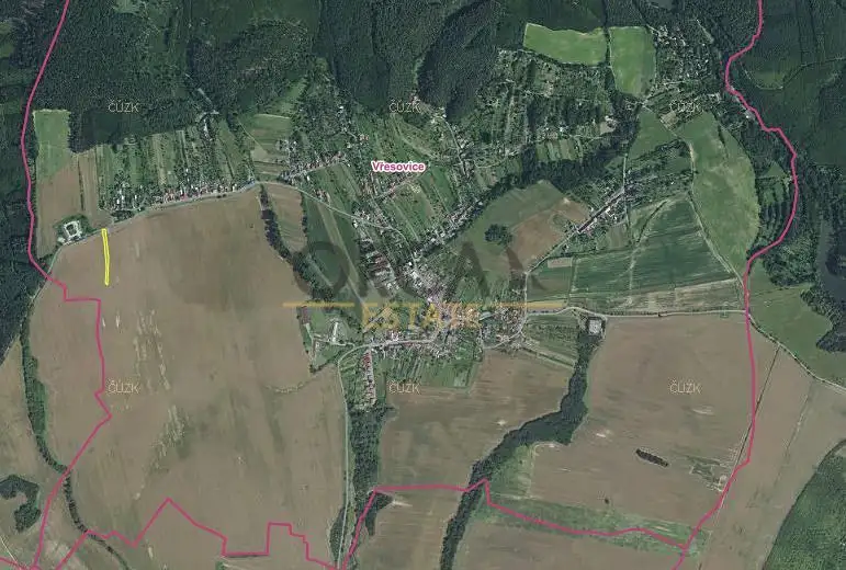 Prodej pole 1873 m², Vřesovice – náhled fotky 1