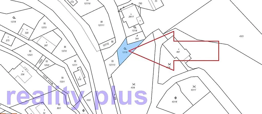 Prodej zahrady 258 m²