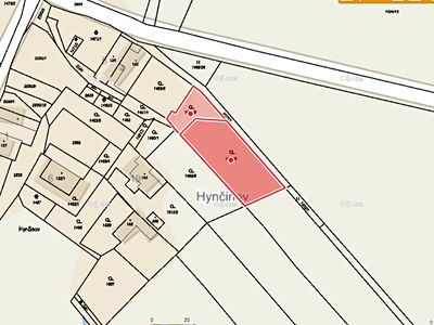 Prodej stavebního pozemku 1406 m²