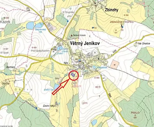 Prodej zahrady 3601 m², Větrný Jeníkov – náhled fotky 2
