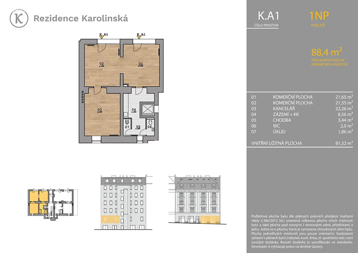 Prodej obchodního prostoru 88 m² – pohled 6