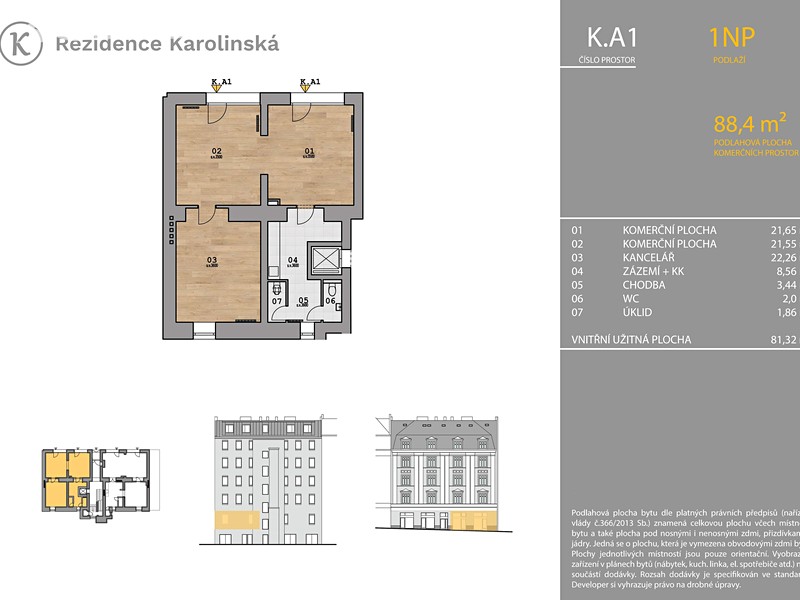 Prodej obchodního prostoru 88 m² – pohled 6