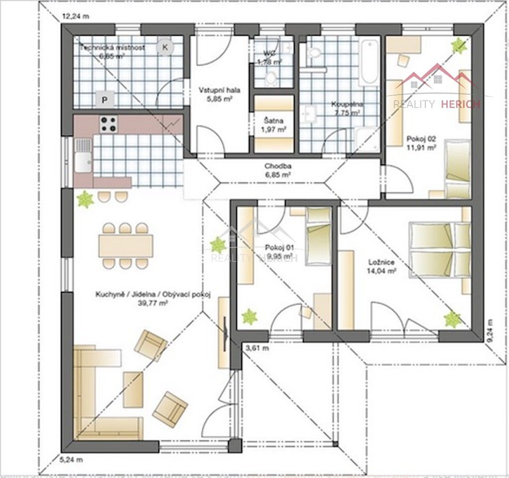 Prodej rodinného domu 107 m², pozemek 139 m² – fotografie 3