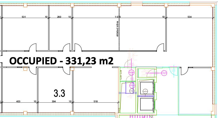 Pronájem kanceláře 331 m² – fotografie 3