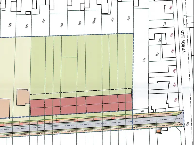 Prodej stavebního pozemku 451 m², Břeclav – náhled fotky 1