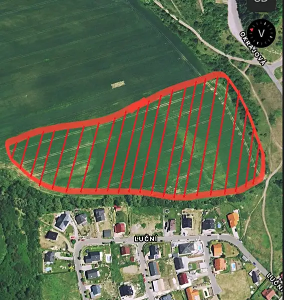 Prodej stavebního pozemku 831 m², Králův Dvůr – náhled fotky 3