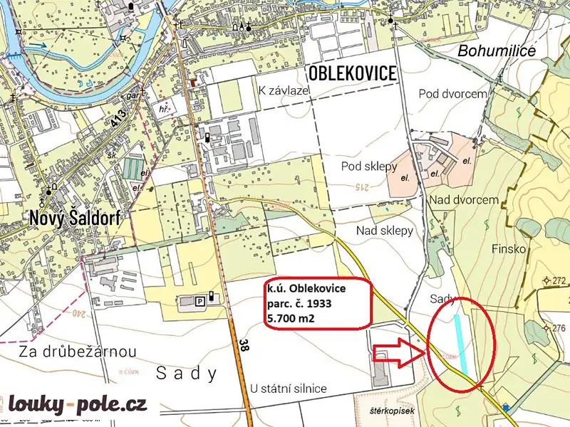 Prodej pole 5700 m², Znojmo – náhled fotky 1