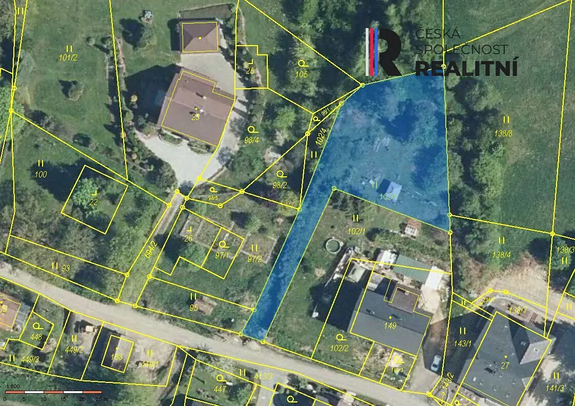 Prodej stavebního pozemku 1218 m²