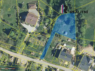 Prodej stavebního pozemku 1218 m²
