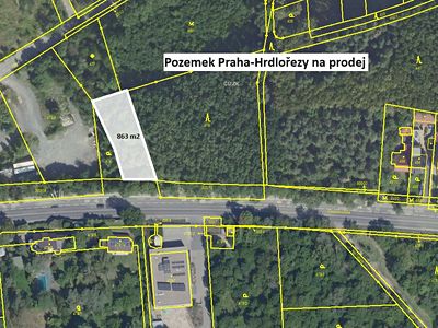 Prodej pozemku 863 m²