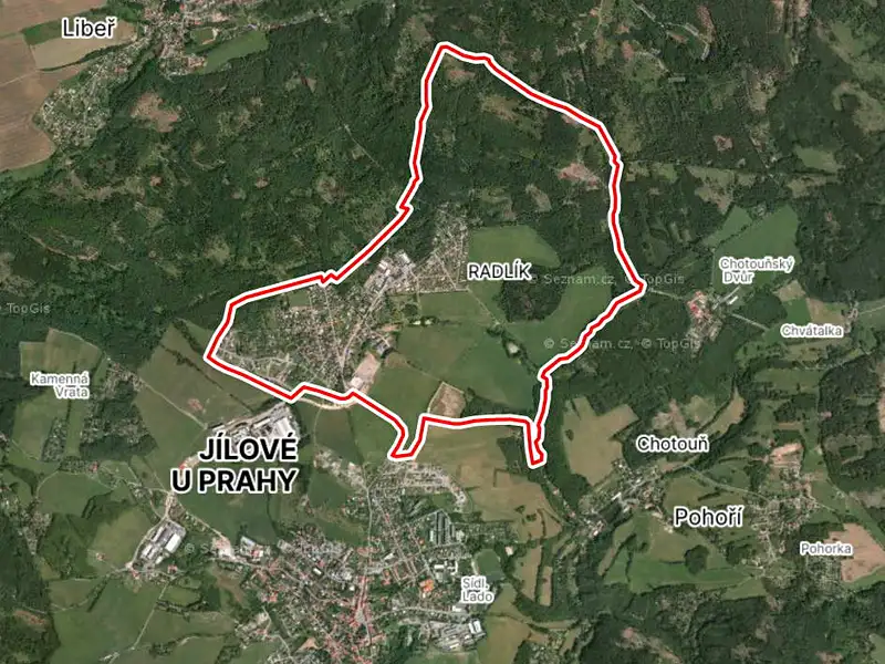 Prodej pozemku 5724 m², Jílové u Prahy – náhled fotky 3