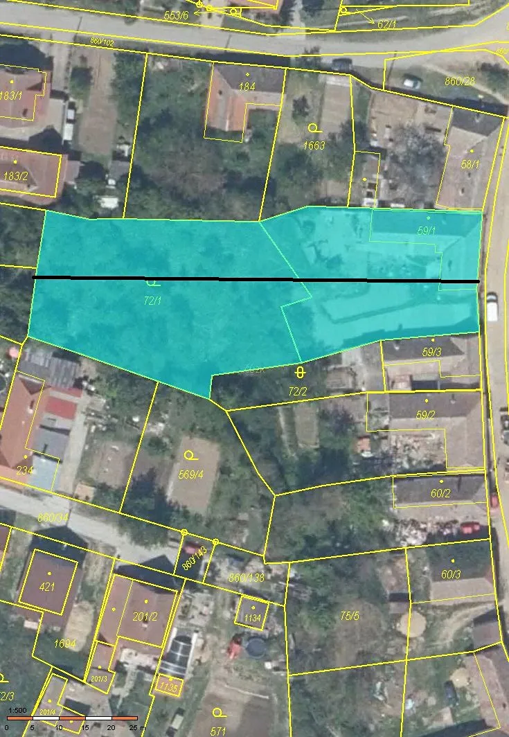 Prodej stavebního pozemku 2319 m²