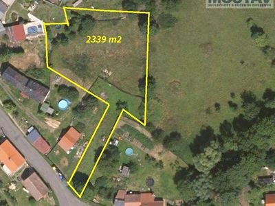 Prodej stavebního pozemku 2339 m²