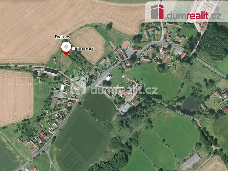 Prodej stavebního pozemku 1247 m², Drahkov – náhled fotky 2