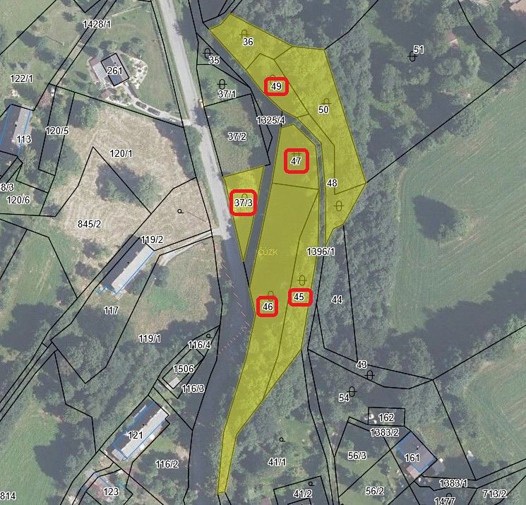 Prodej stavebního pozemku 2976 m², Oskava – fotka 1 z 3
