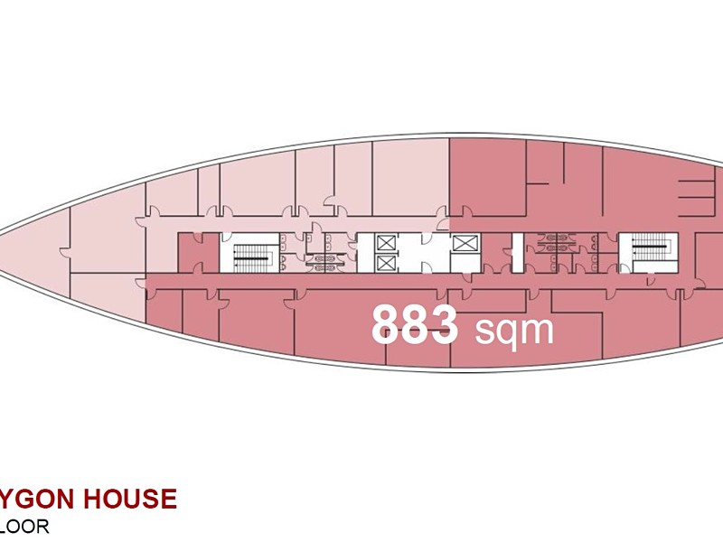 Pronájem kanceláře 880 m² – další
