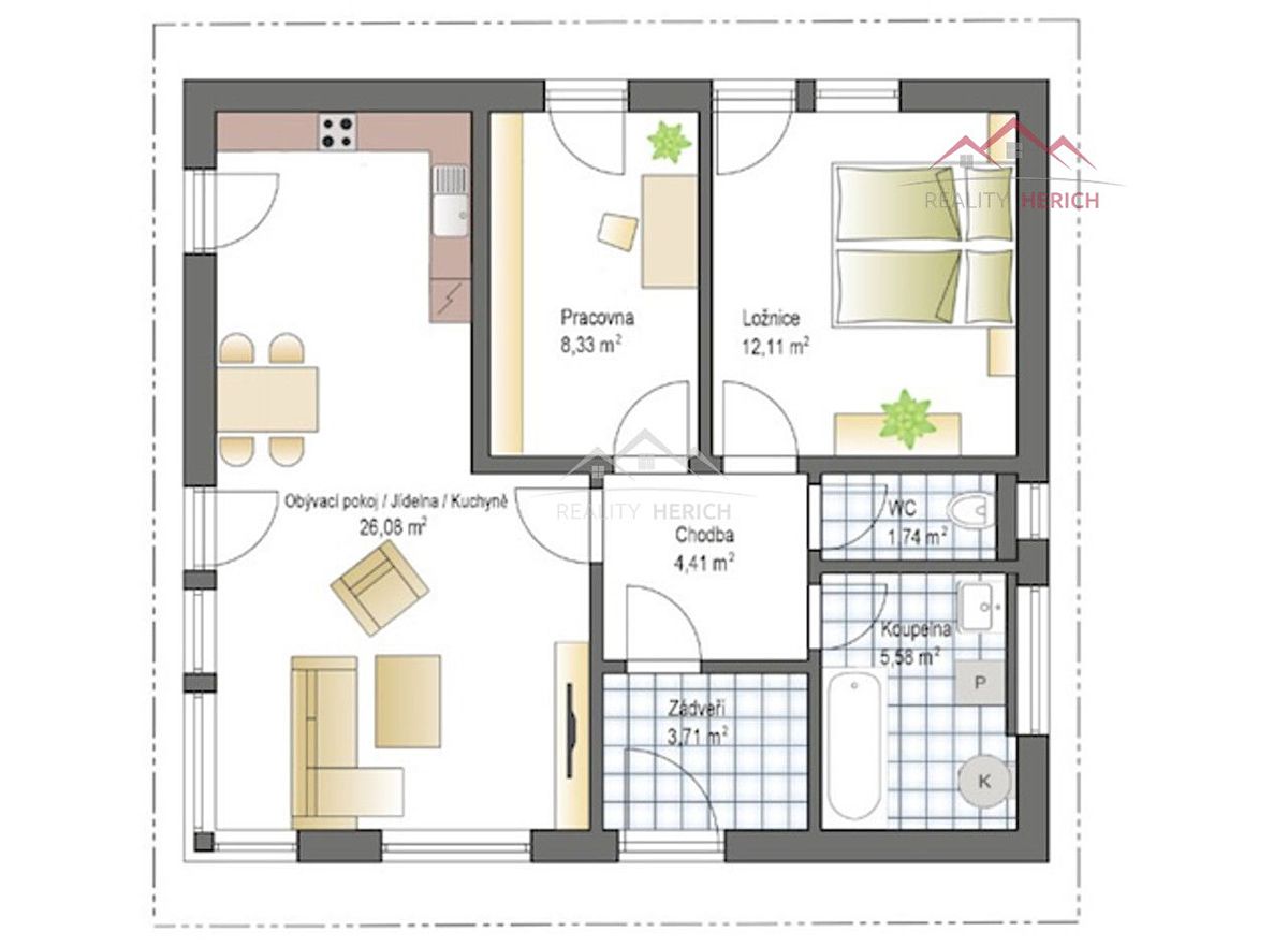 Prodej rodinného domu 62 m², pozemek 78 m² – fotografie 3