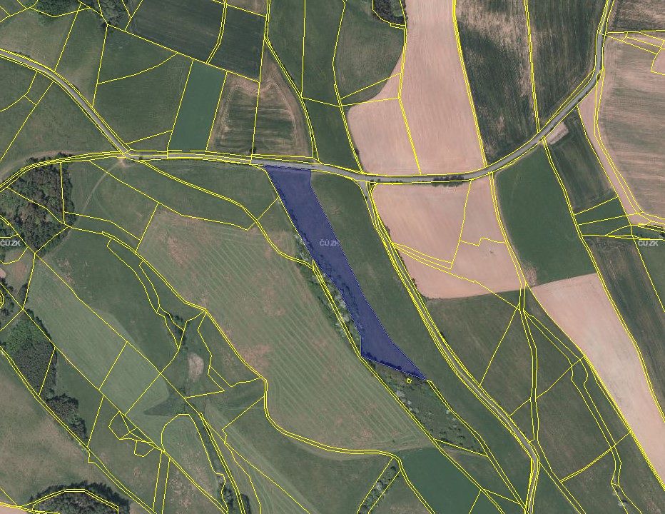 Prodej pole 15954 m², Pecka – fotka 1 z 3