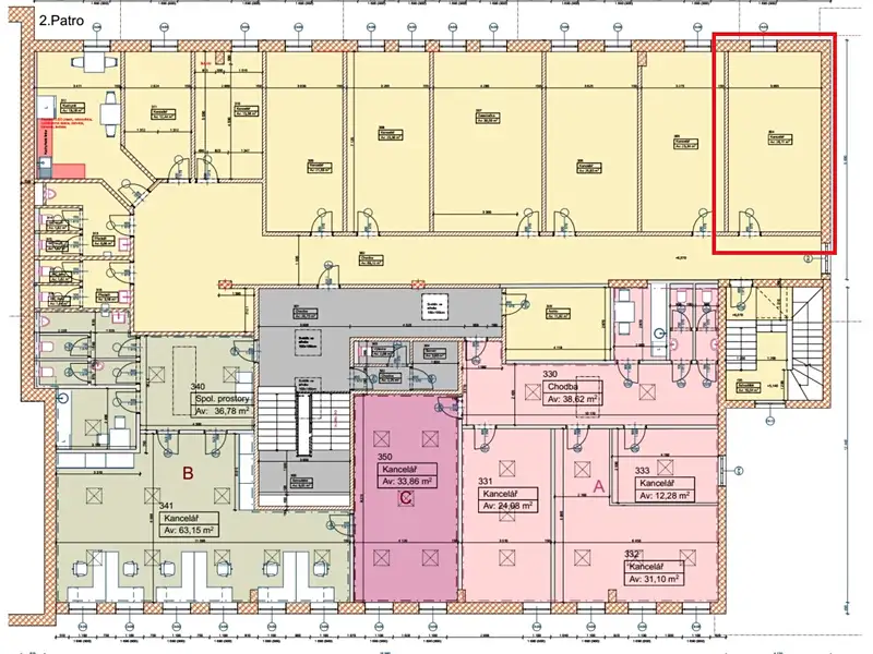 Pronájem kanceláře 26 m², Sedliště – náhled fotky 3