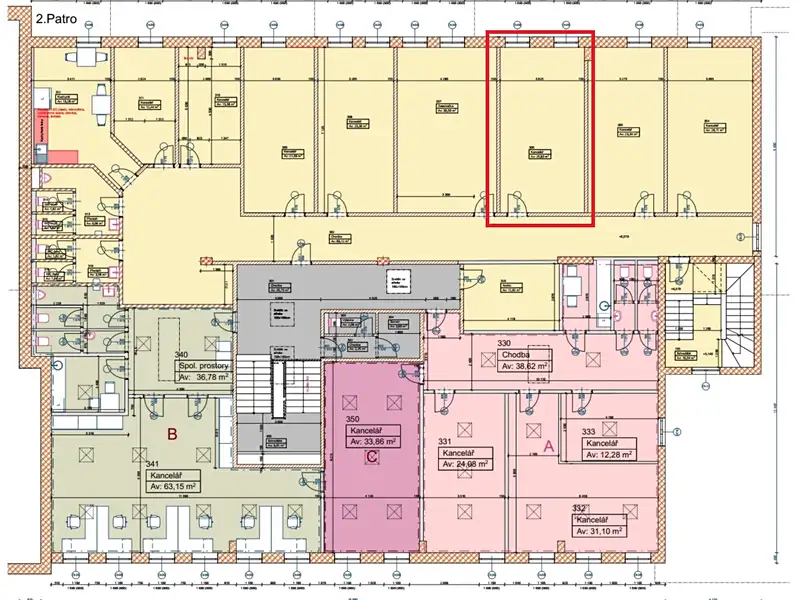 Pronájem kanceláře 26 m², Sedliště – náhled fotky 3