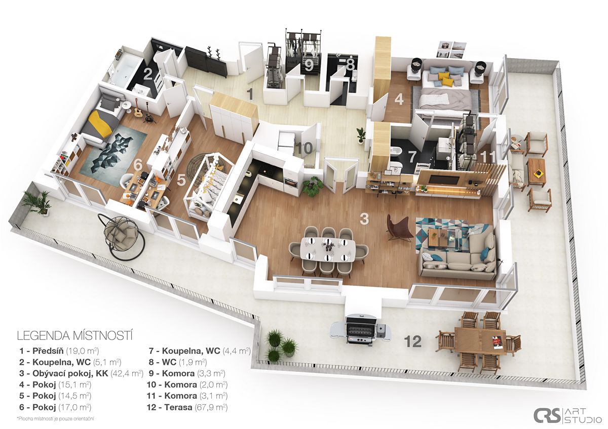 Prodej bytu 4+kk 140 m² – fotografie 3