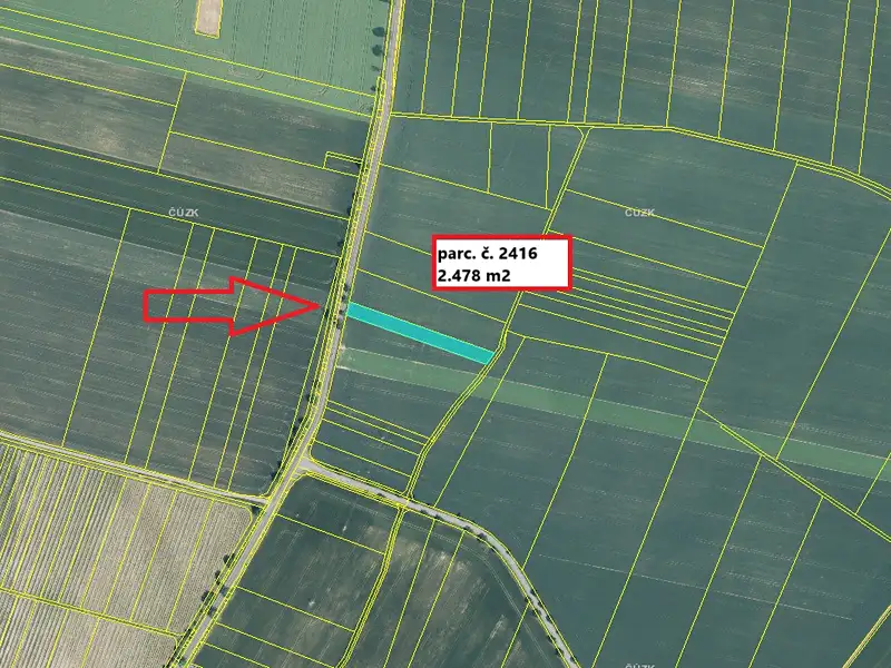 Prodej pole 11682 m², Petrovice – náhled fotky 3