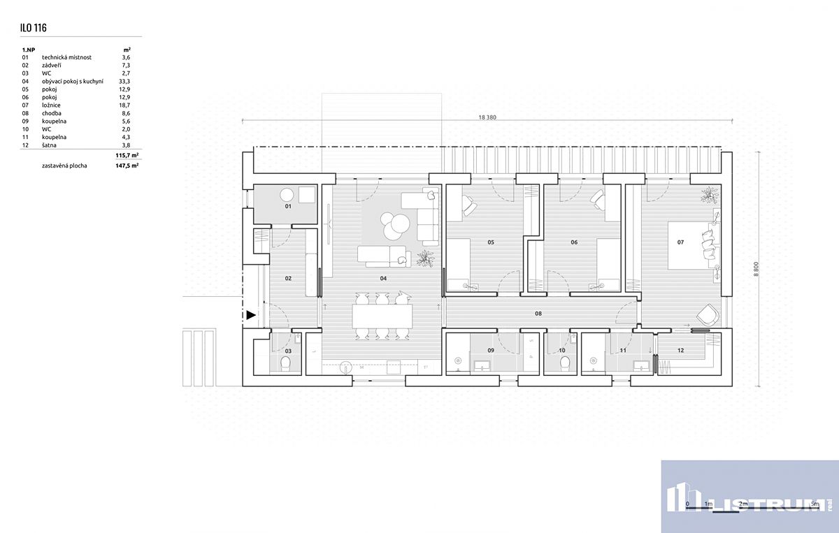 Prodej projektu na klíč 116 m², pozemek 1500 m² – fotografie 5