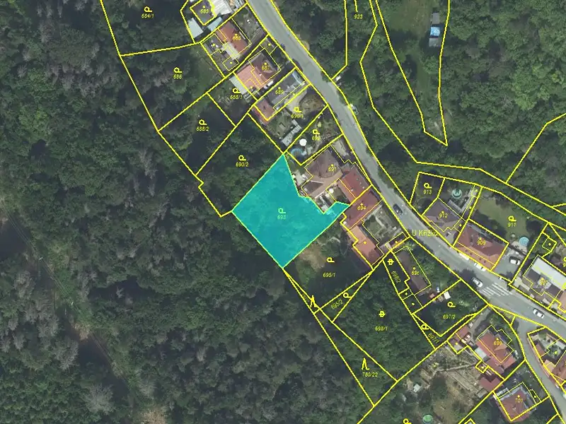 Prodej zahrady 820 m², Všenory – náhled fotky 3