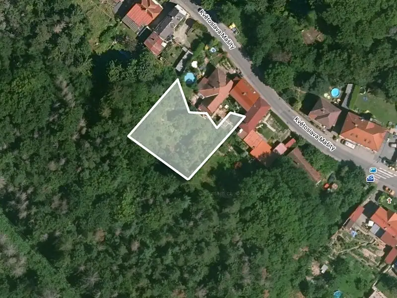 Prodej zahrady 820 m², Všenory – náhled fotky 2