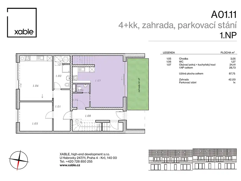 Prodej bytu 4+kk 87 m², Kouřim – náhled fotky 3