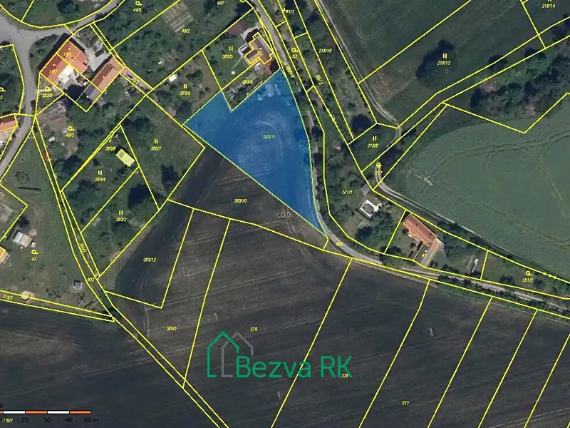 Prodej stavebního pozemku 1980 m², Zbenice – náhled fotky 2