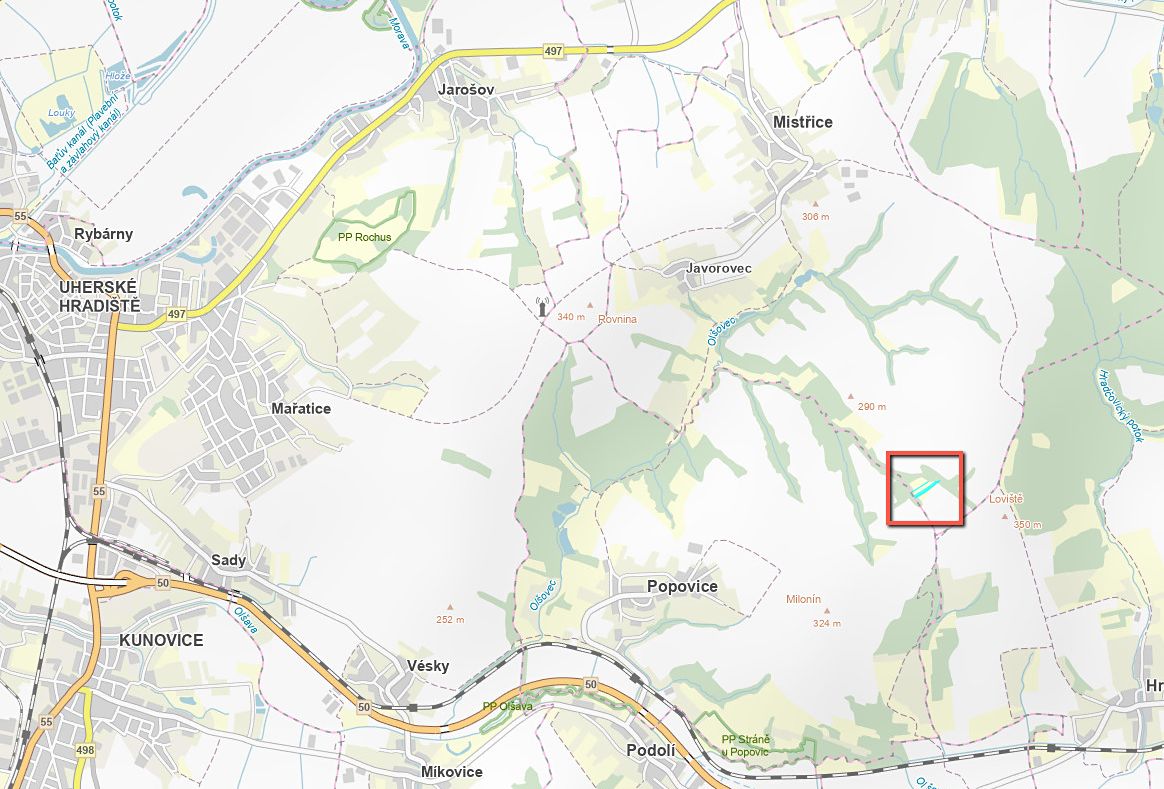 Prodej pole 4928 m², Mistřice – fotka 1 z 3