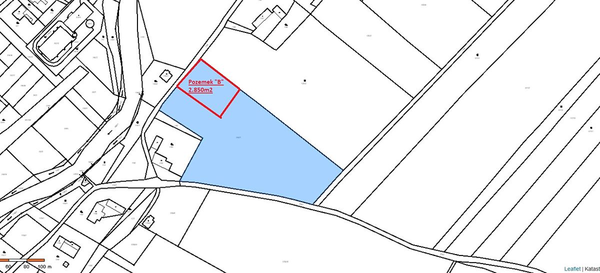 Prodej stavebního pozemku 2850 m² – fotografie 2