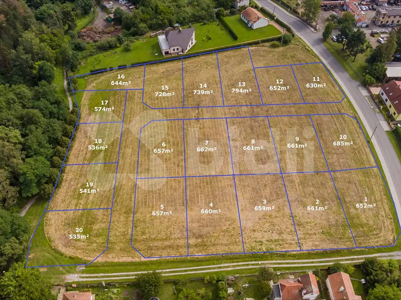 Prodej stavebního pozemku 621 m², Dýšina – náhled fotky 2
